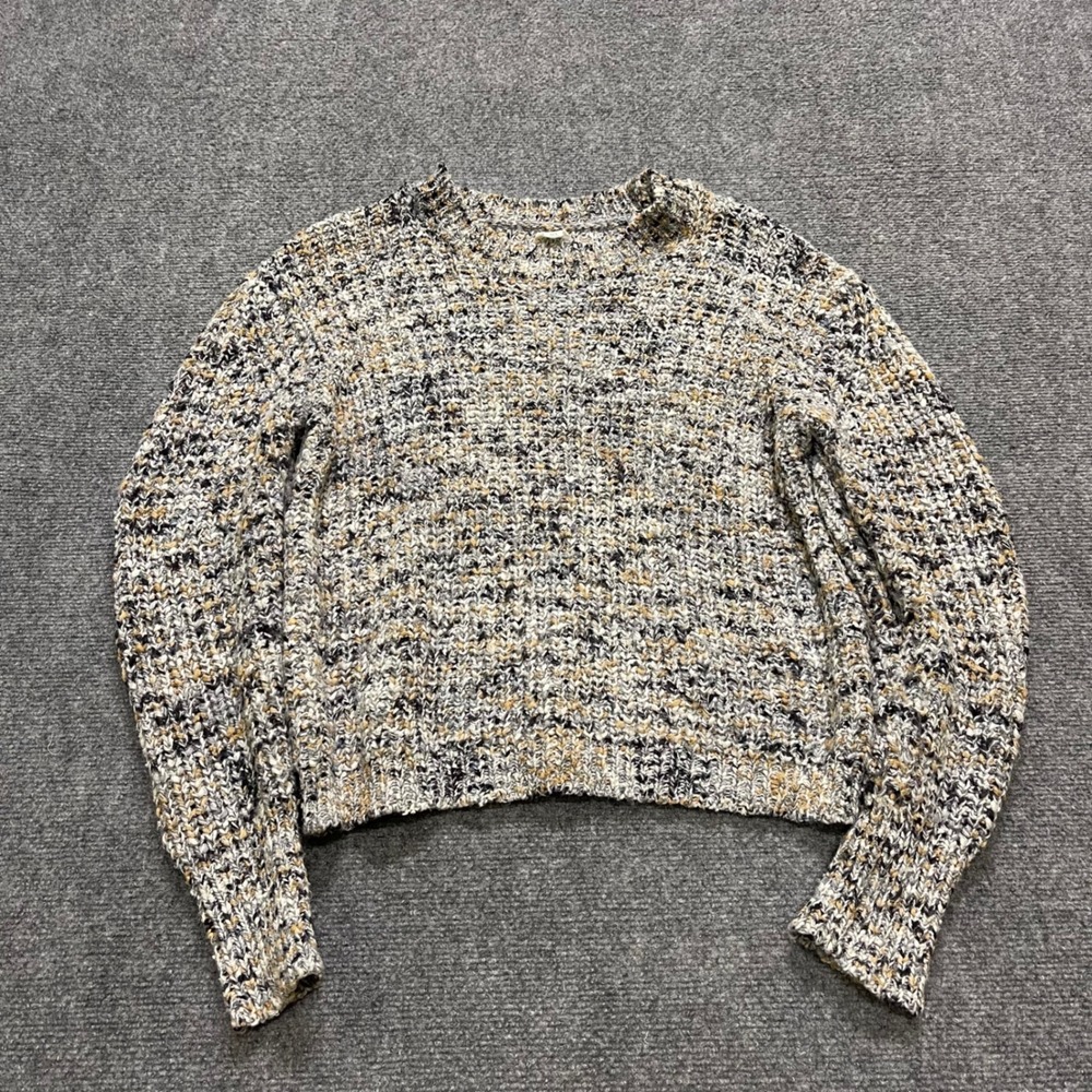 Wilfred Free Retrograde Mock Neck Medium Crop Sweater multicolored knit